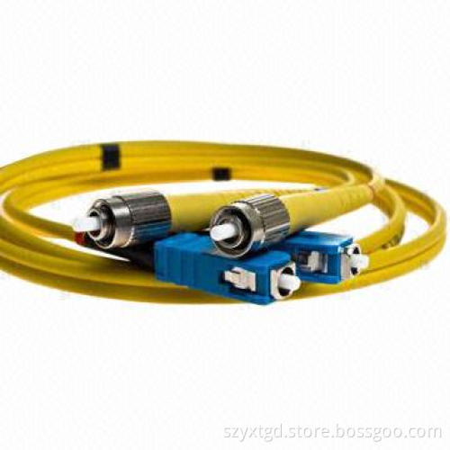 SC/PC or ST/PC Duplex Optical Fiber Patch Cord/Jumper/Fiber Cable/Pigtail